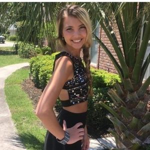 Black Mid-drift Dress Morgan & Co